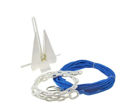 Якорь Дэнфорта 3 кг в пластиковой оболочке с цепью 1,2 м и веревкой 23 м
