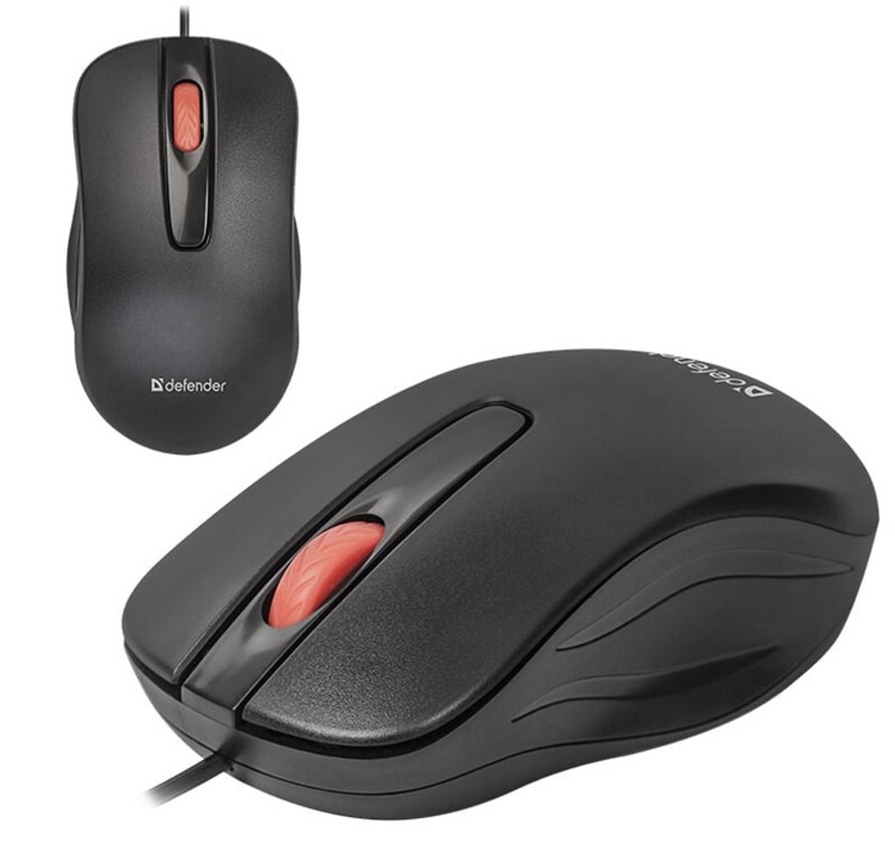 Мышь проводная Defender Point MM-756 (черный)
