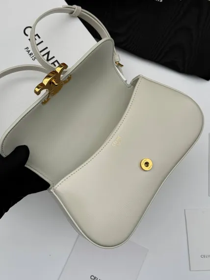Сумка CELINE LOLA IN SHINY CALFSKIN белый