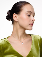 Колье "Mini Pearl Heart" Silver