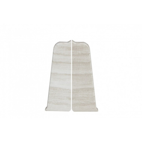 Торцевые заглушки для плинтуса ПВХ Aberhof 70мм, 7019 Дуб Антарио (левая/правая)