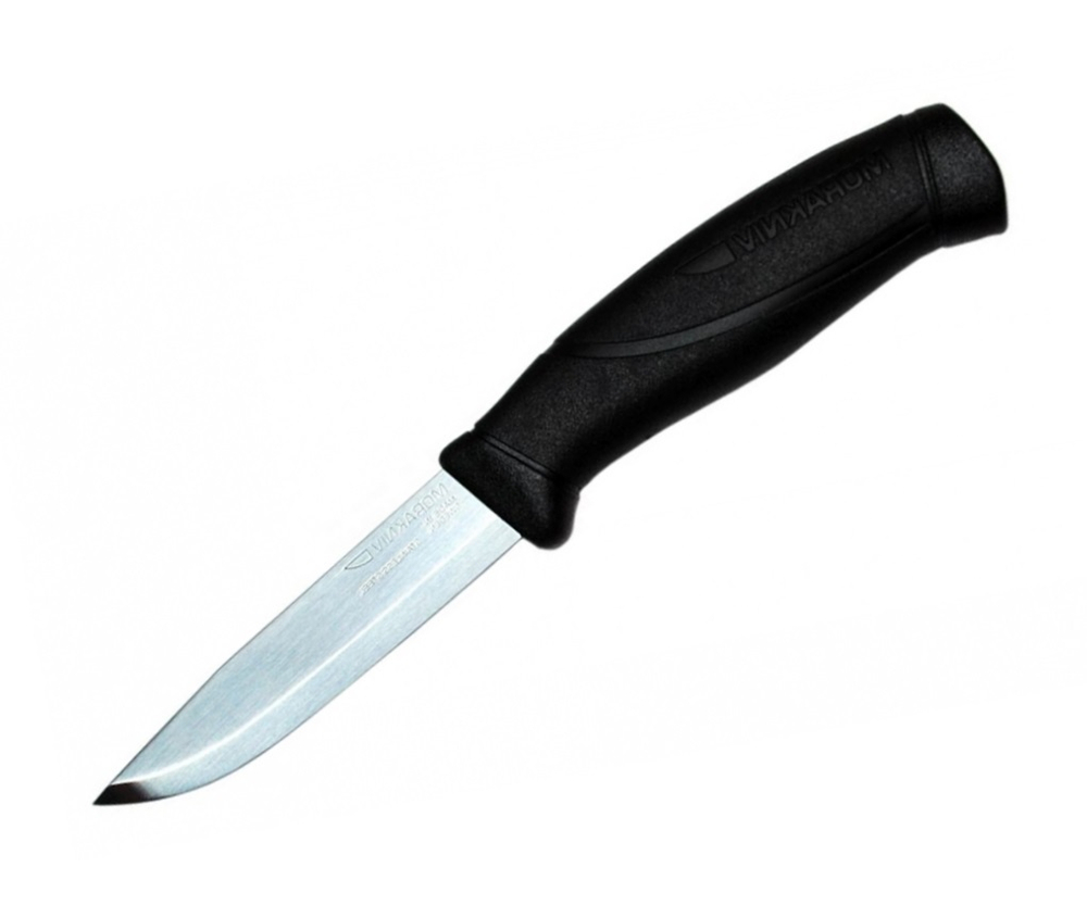 Нож Morakniv Companion, универсальный/туристический, нержавеющая сталь, 104мм, чёрный