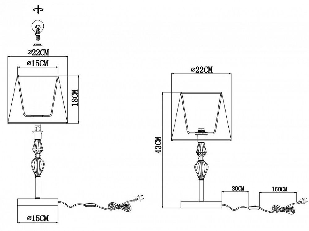 Настольная лампа декоративная EVOLUCE Balnea SLE1116-104-01
