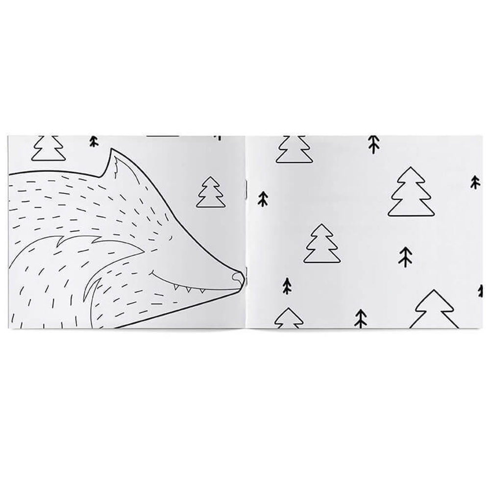 Раскраска «Волк и семеро козлят» для самых маленьких Voicebook