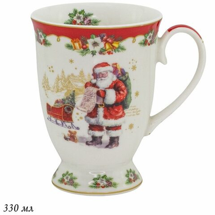 Lenardi 205-295 Кружка 330 мл НОВЫЙ ГОД в под.уп.(х36)Фарфор