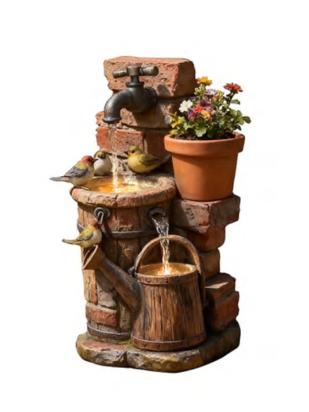 Waterfall Фонтан декоративный ВодоПой с подсветкой