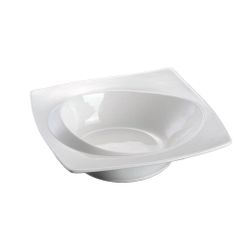 Салатник 550 мл 25*25 см h5 см с бортом Asymmetry белый фарфор NEW P.L. Proff Cuisine [3]