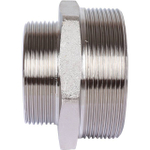 Ниппель редукционный STOUT SFT 0004 - 2"1/2 x 2" (для стальных труб, латунь никелированная)