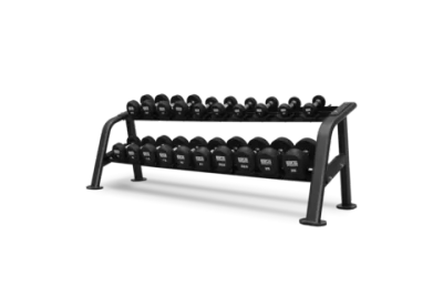 Набор обрезиненных гантелей BRONZE GYM, 2.5-25 КГ - 10 ПАР, ШАГ 2,5 КГ