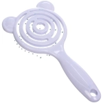 Расческа массажная продувная с ушками «Ушастик», цвет лавандовый, 9*19см (Ultramarine блистер)●
