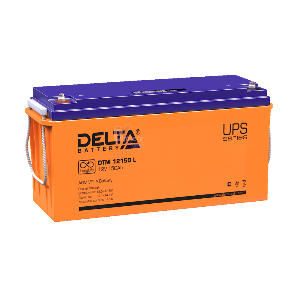 Аккумулятор Delta DTM 12150 L (AGM)