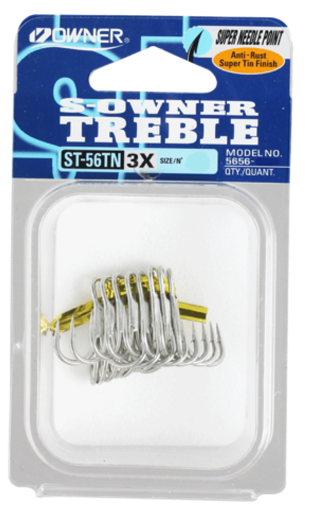 OWNER Крючок тройной ST-56TN №2/0 6шт