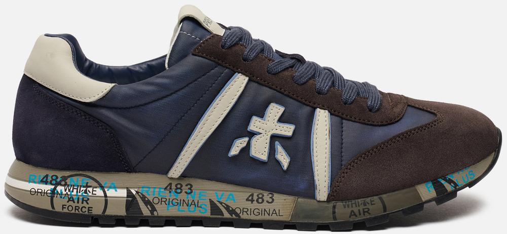 Premiata Lucy 4931 sneakers синие с коричневым