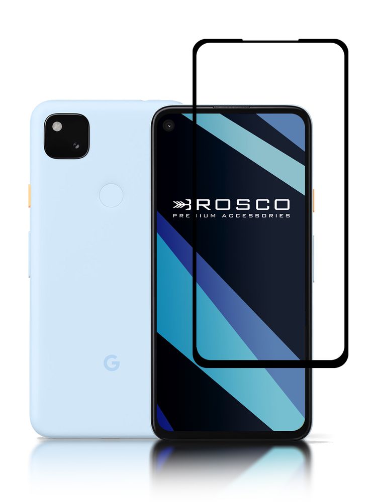 Защитное стекло ROSCO для Google Pixel 4a оптом (арт. PIXEL-4A-FSP-GLASS-BLACK)