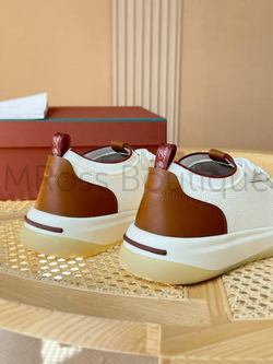Мужские кроссовки Loro Piana 410 Walk Wish белого цвета