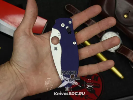 Складной нож Spyderco Manix 2 101GPDBL2 c клинком из стали CPM-S110V, рукоять G10