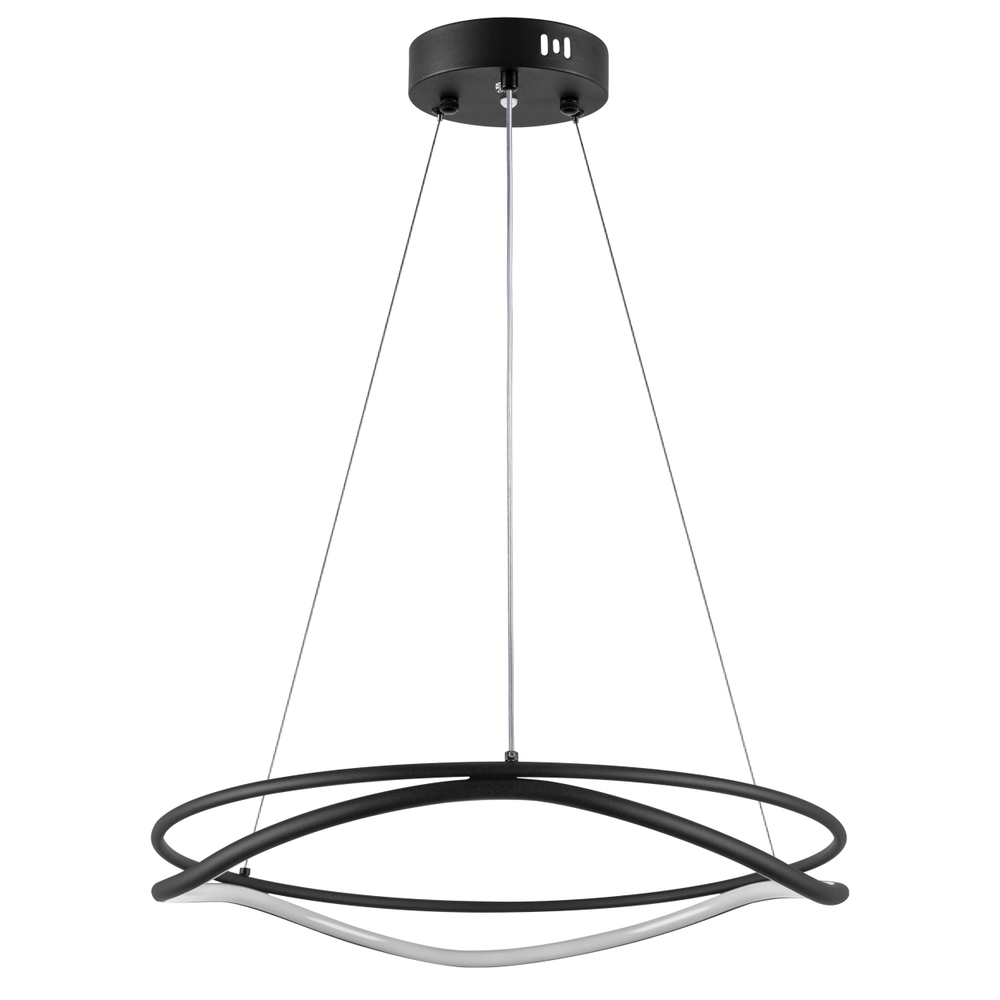 736517 Люстра ROTONDA 45W LED 2494LM 120G ЧЕРНЫЙ 3000-6000K