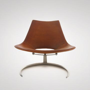 кресло scimitar armchair (кожа) (by Steel Arts)