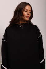 Джемпер с кантами из джерси