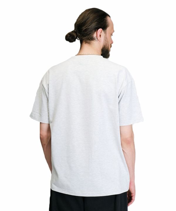 Футболка оверсайз Milk меланж серая - фото 4