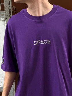 Футболка SPACE OverSize Фиолетовый Light