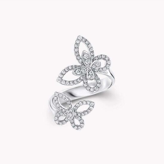 Кольцо Graff Double Butterfly Silhouette Diamond Ring
