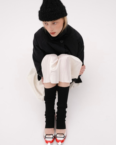 Гетры с шерстью Черная роза