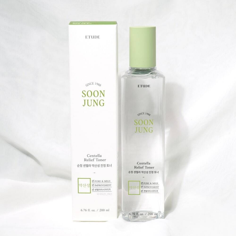 Тонер для чувствительной кожи с центеллой Etude House Soon Jung Centella Relief Toner 200 мл