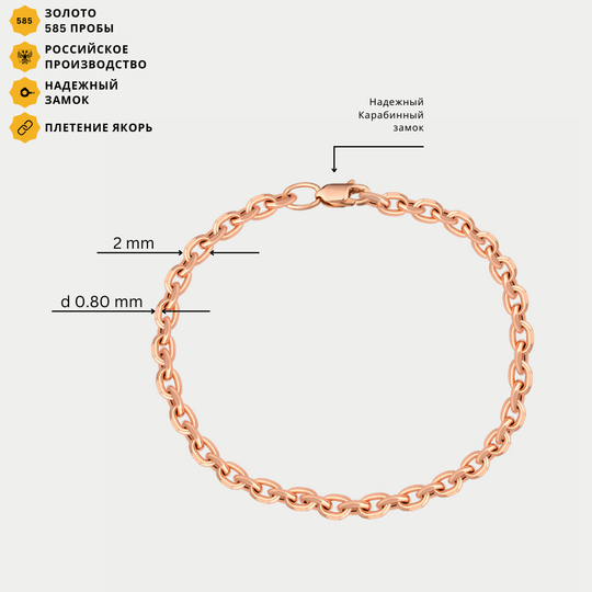 Браслет золотой