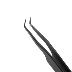 Пинцет для наращивания ресниц Lovely NanoFiber, серия Grace Elegante Black, тип Г 7 мм