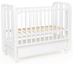 Детская кроватка Bebizaro Heirloom маятник универсальный с ящиком BZHMMUYA/01/WH White