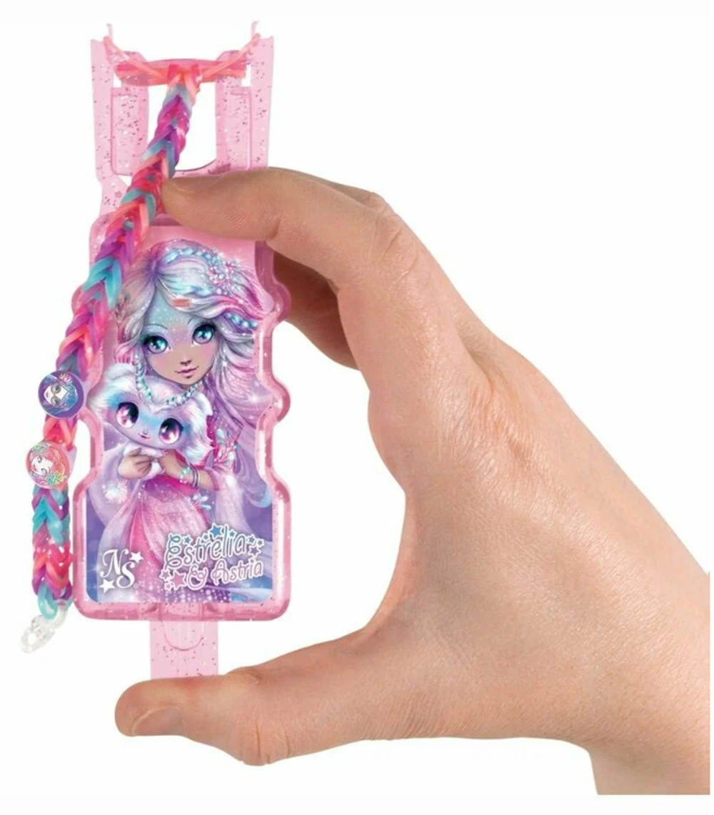 Детский игровой набор для творчества Плетение браслетов с шармами, серия Space, марка Nebulous Stars