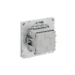 Переключатель двухклавишный, KANT, белый песок