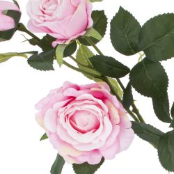 GAEM Цветок искусственный с каплями росы "Роза", L12 W11 H78 см