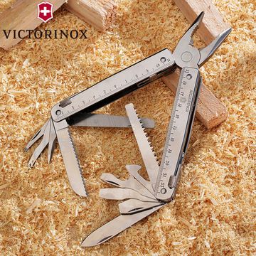 Многофункц. инстр.-т Victorinox Мод. SwissTool (лезвие serrated+напильник)(115мм)(чехол: нейлон) - 27 функций