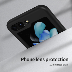 Чехол защитный с мягким силиконовым покрытием от Nillkin для Samsung Galaxy Z Flip 5, серия Flex Flip