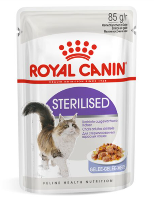 Royal Canin Sterilised (Желе) Стерилайзд: влажный корм для стерилизованных взрослых кошек, 85г