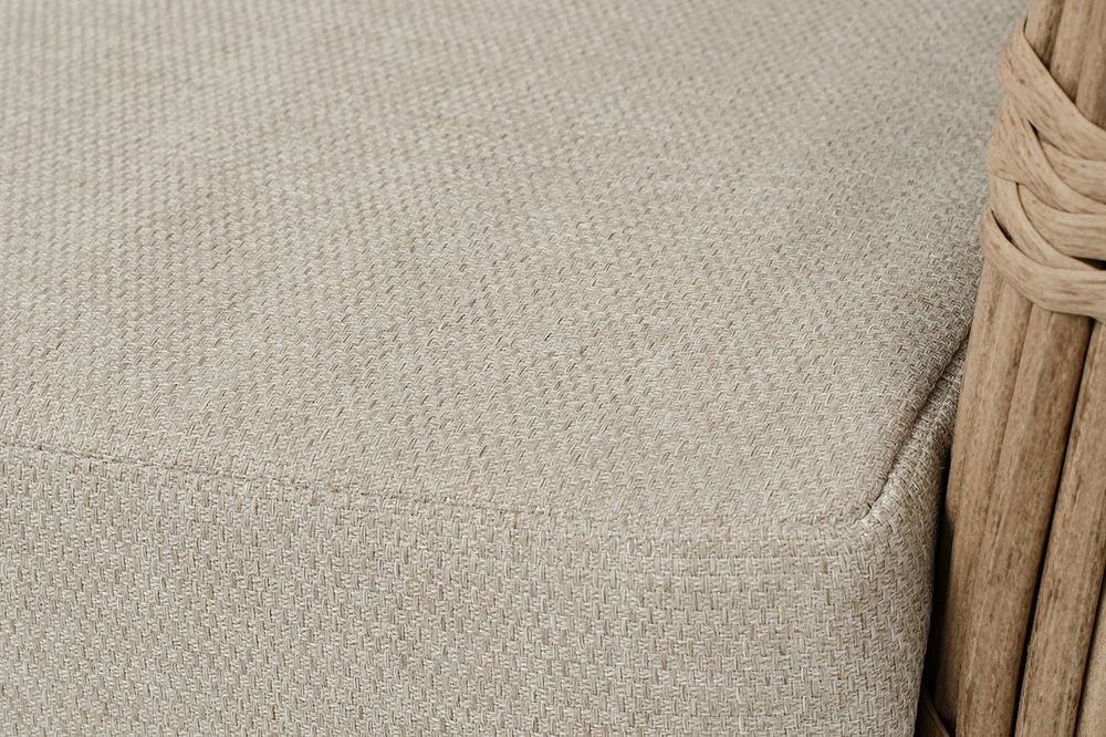 "Валенсия" диван из искусственного ротанга трехместный, цвет соломенный