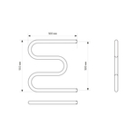 Полотенцесушитель MIXLINE SIMPLE M 50х50 1''