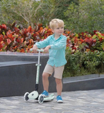 Самокат Globber Junior Foldable Lights Ecologic зеленый