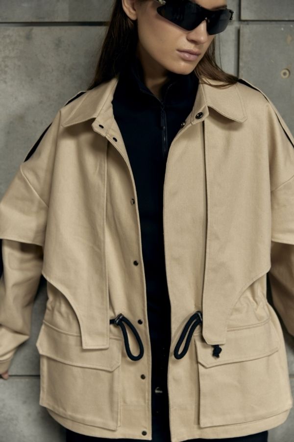 Куртка Konvas Бежевая - фото 6