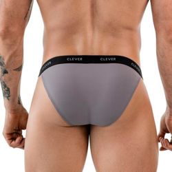 Мужские трусы брифы серые Clever Moda TOKIO BRIEF 186713