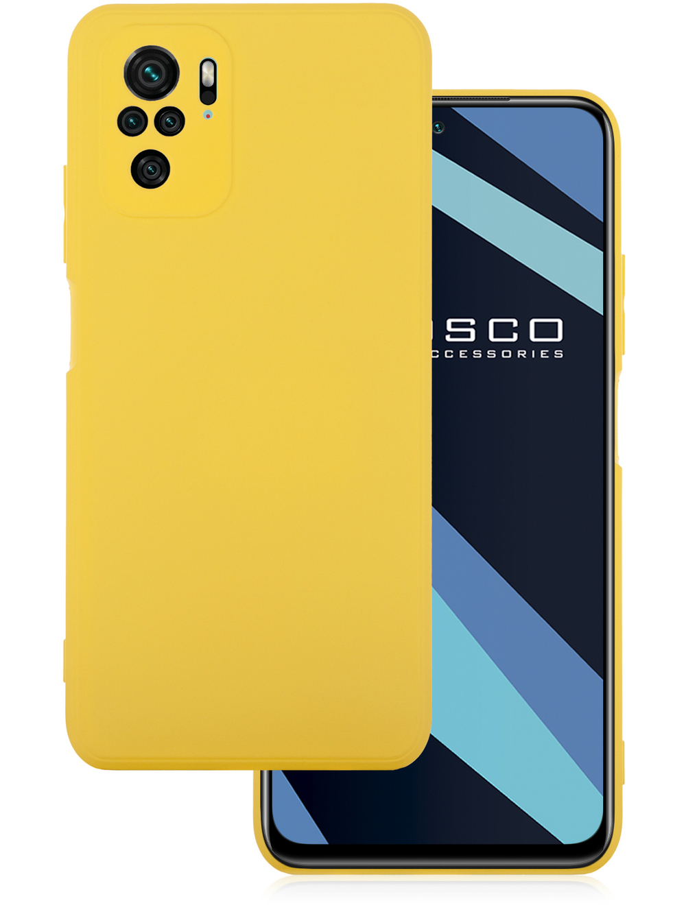 Чехол ROSCO для Xiaomi Redmi Note 10;Xiaomi Redmi Note 10S;Poco M5s оптом (арт. XM-RN10-NSRB-YELLOW)