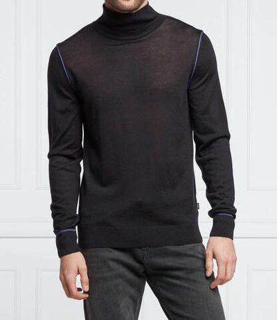 Хлопковый гольф ulsan BOSS BLACK - черный(50463056)