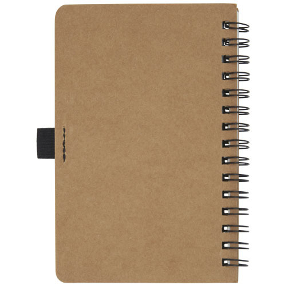 Блокнот Cobble на пружине, формат A6, изготовленный из переработанного картона, с листами из каменной бумаги