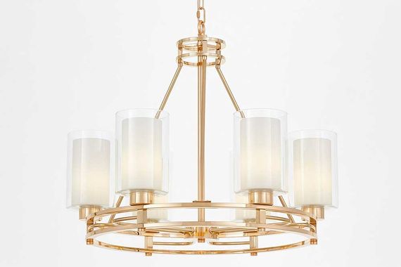 Подвесная люстра Lumina Deco Marietta LDP 8025-6 F.GD+WT