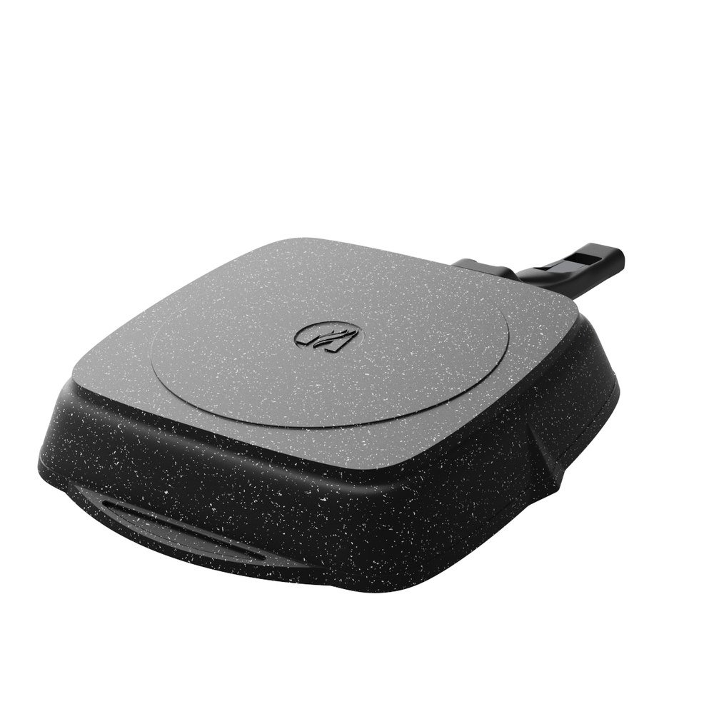 Сковорода-гриль "Мечта" Гранит с несъемной ручкой от 24 см до 28 см