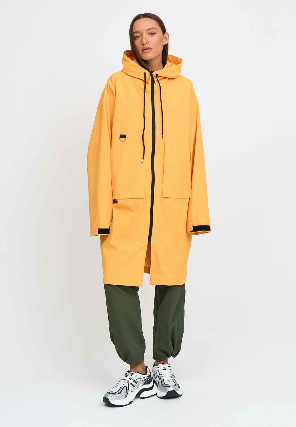 Плащ Kefirmaykifer Оверсайз желтый
