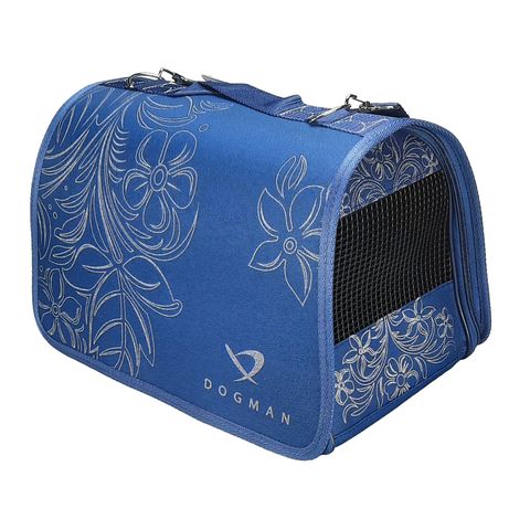 Dogman сумка-переноска Лира №1 синяя 35*22*23см