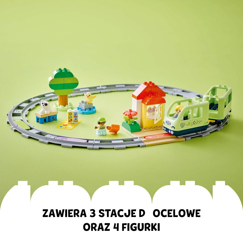 Конструктор LEGO DUPLO Town 10427 Приключение с интерактивным поездом — фото 14